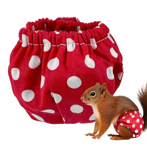 Pañales Ardilla Mascotas Pequeñas - Pañal Conejo Lavable Reutilizable Cinturón Ajustable | Poliéster Suave Alta Absorción Antifugas para Hámster Chinchilla Jerbo Ratones Hurón Degús Cobaya