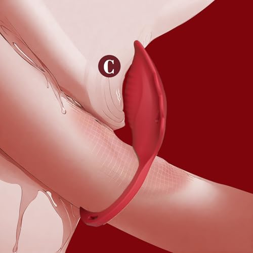 Freely Adjustable Wearable Portable Control Panty Wireless Vibrateirs for Women with Remote, Remote Control Virabtor for Women Today Adult Surprise Gift LS241 (Red1)2