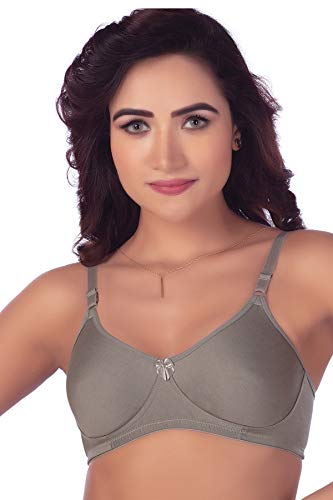 Image of VSTAR Janice Women's Cotton Non-Padded Wire Free Regular Bra | Moulded T-Shirt Bra