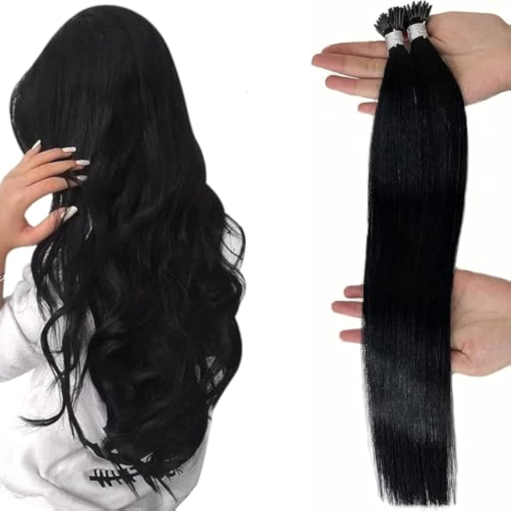 Keratin Bonding I-Tip Hair Extensions 16 Inches