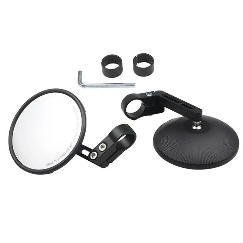 Retrovisor manillar scooter Espejo De Bicicleta Ajustable Con Rotación 360 ​​grados, Resistente Al Impacto, Vista Panorámica Plástico Optimizada Para Ciclismo En Terrenos Difíciles