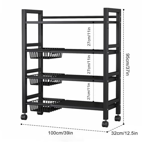 Support à micro-ondes à 5 niveaux avec panier de drainage - 8