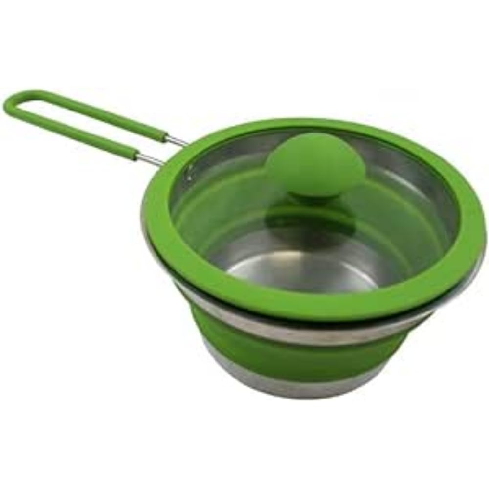 Vango Cuisine 1.5 Litre Camping Collapsible Casserole Saucepan - Herbal Green
