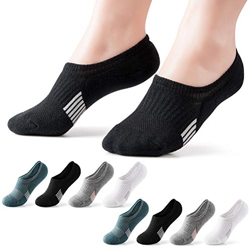 Image of Gonii Womens No Show Socks Athletic Ankle Socks Cushioned Running Low Cut