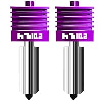 2 Pcs Upgraded 0.2mm H2D/H2C/P2S/H2S/X2D Hotend with Anti-Stick MPVD Coating - High Speed Hardened Steel Nozzle for Bambu Lab P2S,X2D,H2 Series,A1/A1MiNIi 3D Printers, 3d printer Parts & Accessories