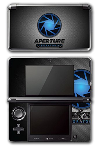Portal 1 2 Gun Chell Gladdos Wheatley Aperture Laboratories Video Game Vinyl Decal Skin Sticker Cover for Original Nintendo 3DS System
