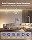 Leselux LED Einbaustrahler 230V Dimmbar, 10x LED Spots IP65 Warmweiß 2700K 6W 400LM, Einbauleuchten Decke 35mm Ultra Flach, Spots Deckenleuchte 68mm, Deckenspots Weiß für Badezimmer Küche Korridor