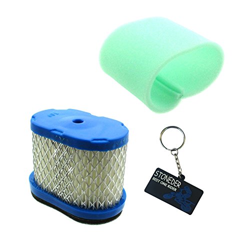 Lot De 2 Filtres à Air Pour Tondeuse à Gazon Briggs & Stratton - Compatible 498596, 5059, 690610, Etc. - Avec Pré-filtre En Mousse