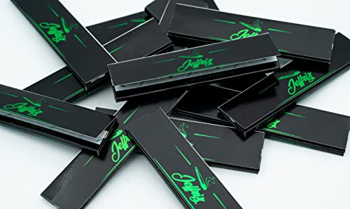 Longpapers King Size Slim Ungebleicht | Jeffriz Zigarettenpapier | Longpapes Ultra Dünne Blättchen, Langsame Verbrennung | 50 Heftchen mit je 32 Papers | Naturgummi Klebestreifen