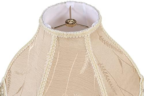 Aspen Creative 30623A, Transitional Handsewn Spider Oatmeal Lamp Shade, Size: 5" Top x 13" Bottom x 9-1/2" Slant