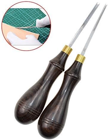 Aiskaer 1Pcs Wide Mouth Leathercraft Edge Skiving Beveler Leather Craft Keen Edge Cutting Tool（1.3mm）