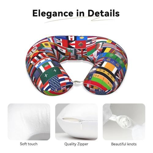 Almohada cervical de espuma viscoelástica para viaje miniatura 3