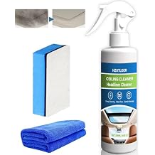 Car Headliner Cleaner, 256ML Multi-Functional Car Interior Roof Fabric Cleaner, Multi-Purpose Interior Stain Remover for Ceiling, Seats & Upholstery, No Rinse Required