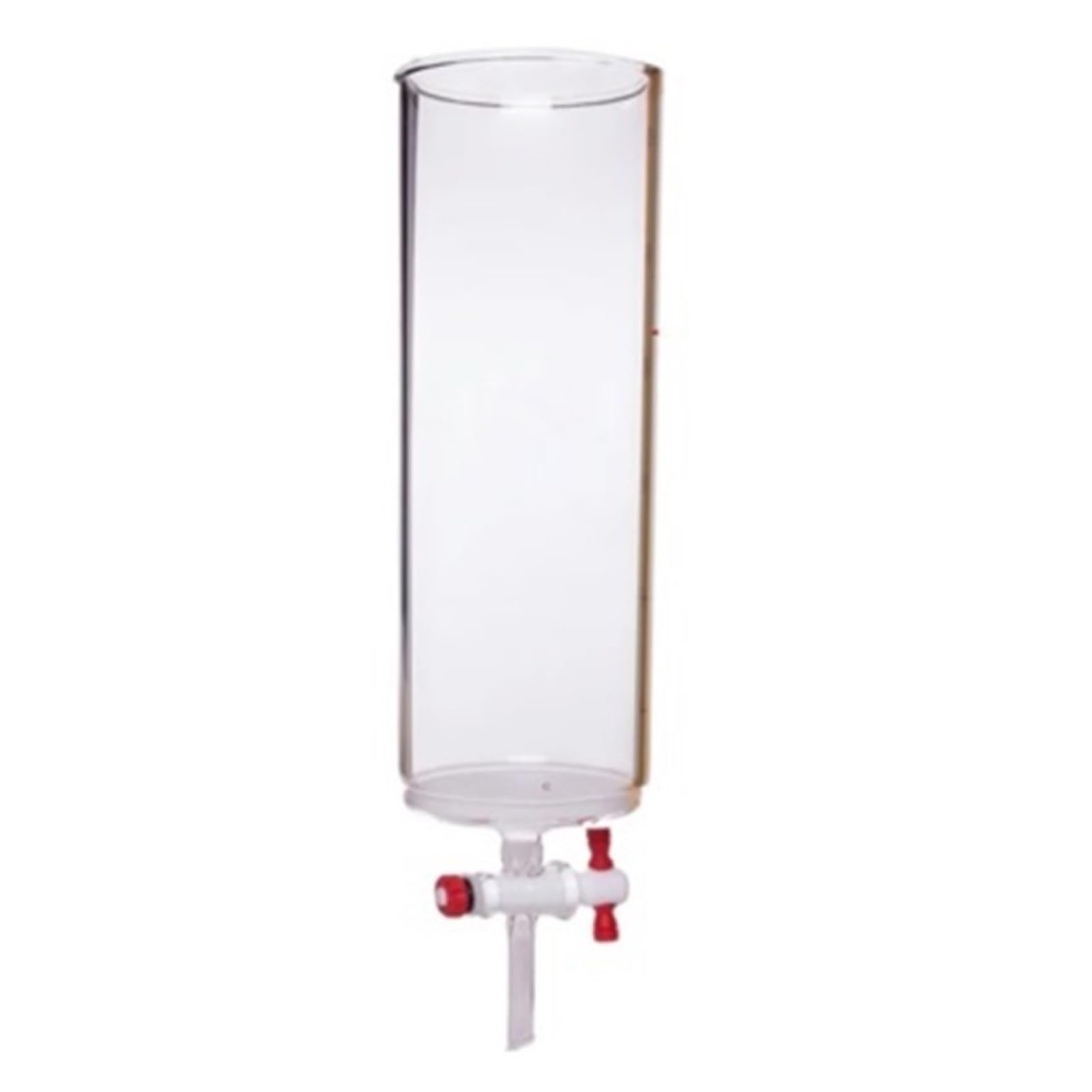 Colonne chromatographique avec Valve, Noyau de G2, Valve d'ouverture 4 mm, Verre Borosilicate,