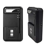 Lrker Universal USB Wall Travel Spare Battery Charger 3rd Version for Wider 3.8V High-Voltage Battery of Samsung Galaxy J7 J5 S5 S4 S3 S2 Note 2 3 Edge Mega LG G4 G3 Optimus G Huawei HTC etc