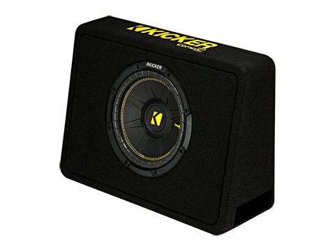 Kicker Tcwc104 Compc 10" Subwoofer In Thin Profile Enclosure 4-Ohm #TOP1