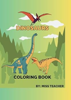 Paperback DINOSAURS COLORING BOOK