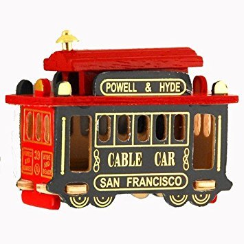 Imán decorativo de cable San Francisco 3 pulg miniatura 1
