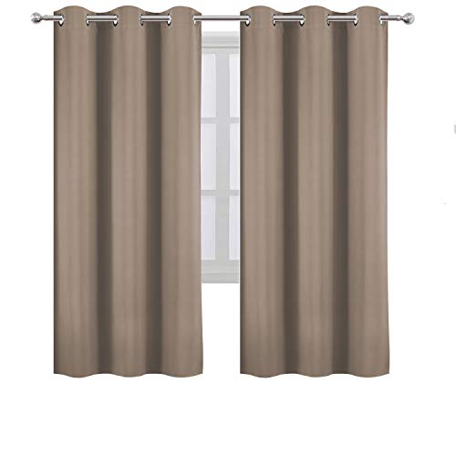 Image of LEMOMO Cappuccino Thermal Blackout Curtains /42 x 72 Inch /Set of 2 Panels Room Darkening Curtains for Bedroom
