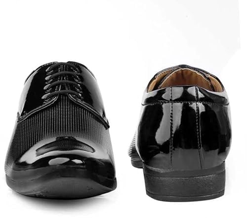 DE LOYON Men's Patent Leather Derby Formal Shoes 3 41n1NH0qSSL