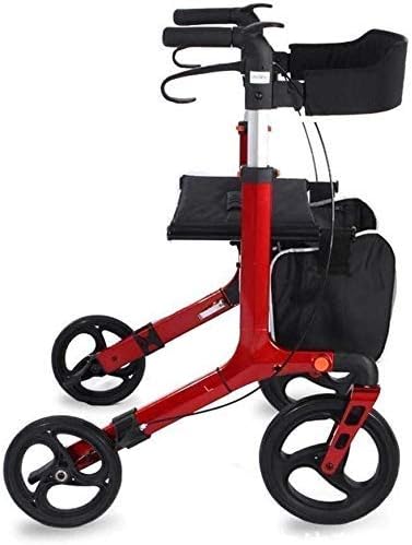 シートとバッグ付き歩行器、歩行器軽量歩行フレーム移動補助折りたたみ式