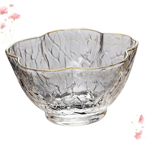 Veemoon Taza de Vidrio Textura Martillada Resistente al Calor Capacidad Media Color Transparente Vaso Multiusos para Café y Agua Adecuado para Uso Doméstico y Oficina