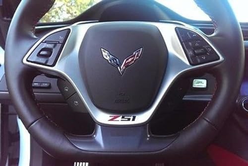 Z51 Vinyl Decal for Steering Wheel - Red and Black for Corvette