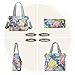 Imagen de FORRICA Bolsos Mujer Bolsa Bandolera Grande Bolsas de Hombro Impresión de Moda Damas Bolso Shopper Impermeable Bolsos de Mano para Mujer Multibolsillos Flor F