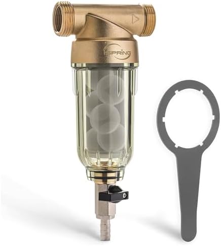 iSpring WSP-50SL Spin Down Sediment Filter, Sediment Buster, 50 Micron