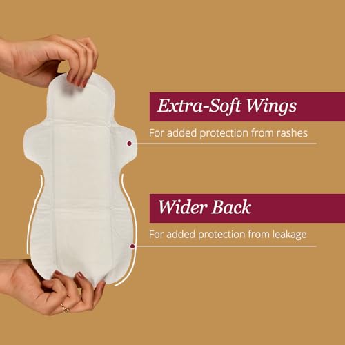 Carmesi Sensitive Sanitary Pads - Pack of 30 Pads (Large) - Certified 100% Rash-Free by Gynecologist - Natural Plant Top Sheet - No Fragrance, No... - Image 7