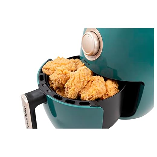 BE PRO Freidora Dietética EliteFry 200 Sin Aceite. Freidora Aire Caliente 1000 W. Capacidad 2,1 L. Temporizador. Recetario (Green)