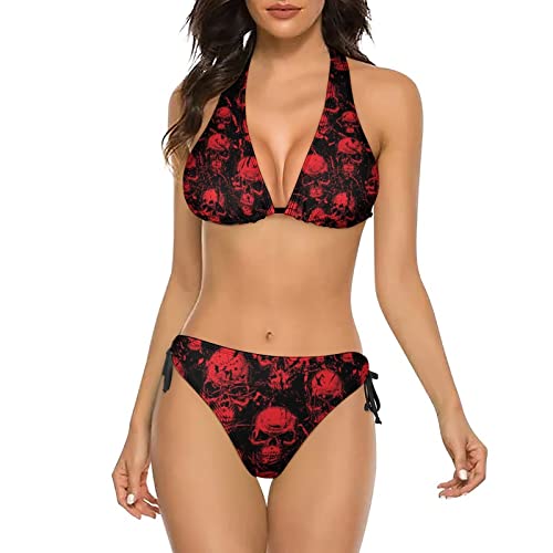 Joyidec Damen-Bikini-Set, Cartoon,...