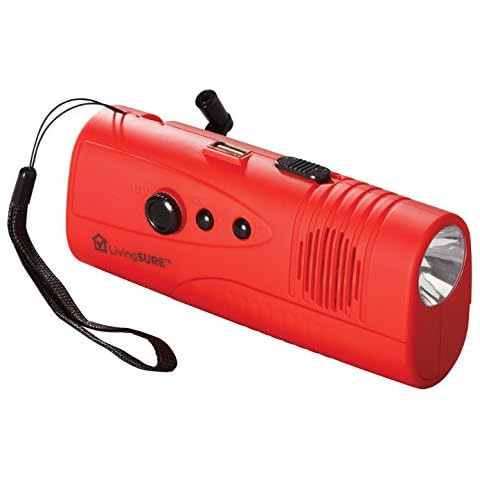 LivingSURETM Emergency Flashlight Radio Deluxe Cover