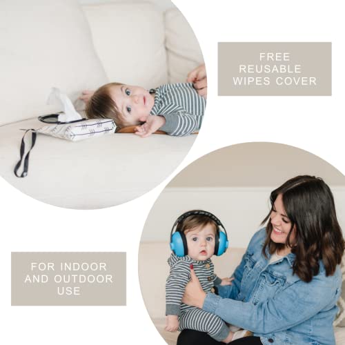 Kiki Babies Baby Noise Canceling Headphones – Infant Headphones With Baby Wipes Dispenser And Travel Bag – Premium Soft Baby Ear Muffs For Concerts, Outdoors, Airplane – Comfortable Design… #TOP5