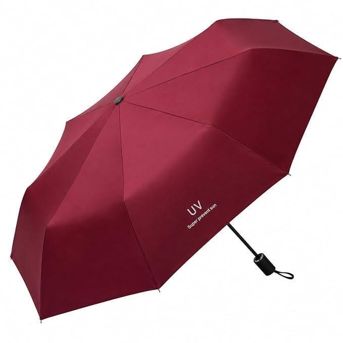 Image of UV Umbrella for Sun & Rain - Auto Open /Close | Windproof | Travel-Friendly 3-Fold Design | SPF 50+ Coated | Big Canopy, Easy to Carry