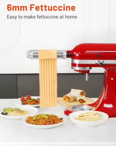 Image of Pasta Maker Attachment for KitchenAid Mixers, 3 in 1 Pasta Attachments