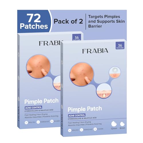 Image of Hydrocolloid 72 Pimple Patch for Acne & Spots | Fast-Acting, Invisible & Waterproof | Day & Night Acne Care | Acne Patches for Face