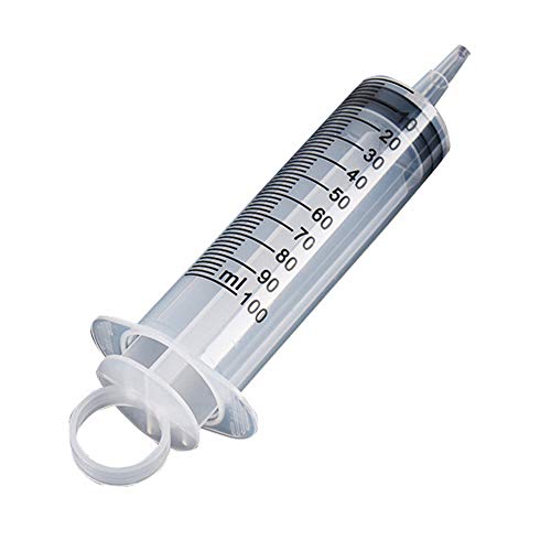 FRFJY Doseur en Plastique réutilisable d'outil de seringue de 100mL Nettoyage rinçant la Mesure de santé aseptique de Nutrition de Lavement Cover