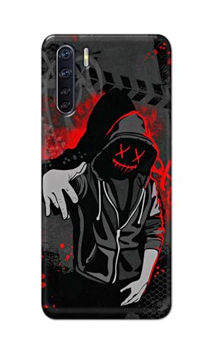 Image of Printed Hard Back Cover for Oppo A91 Back Cover (Hoodie Rapper) -190724(EA)