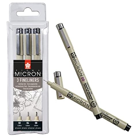 SAKURA Pigma Micron 3-Pack Black Pens Cover