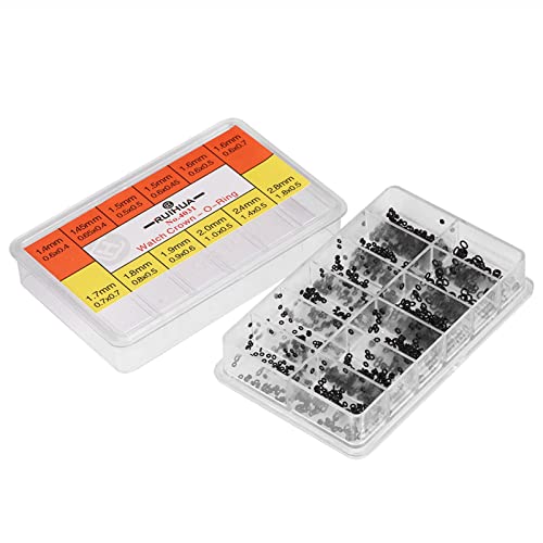 Joints toriques,joint torique caoutchouc, kit de joints de rechange pour montres, Montre Joint,kit montre, joint pour montre, 12 tailles, Joint Torique de...