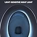 iliD Heated Toilet Seat, Elongated Three Levels of Seat Heating, 3D Curved Seat, Lid and Seat Soft Close, Light-sensitive Night Light, Easy Installation, IPX4