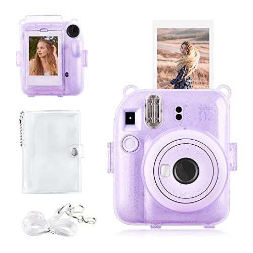 Funda transparente con brillo para Fuji Instax Mini 12 miniatura 1