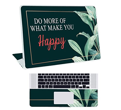 Image of Floral-D13 Top+Wrist Pad Vinyl Laptop Skin /Sticker /Cover for 15 to 15.6 Inches Laptops Laminated-Removable-HD Quality Compatible for Hp-Dell-Sony-Lenovo-Asus etc.(15x10 Inches)