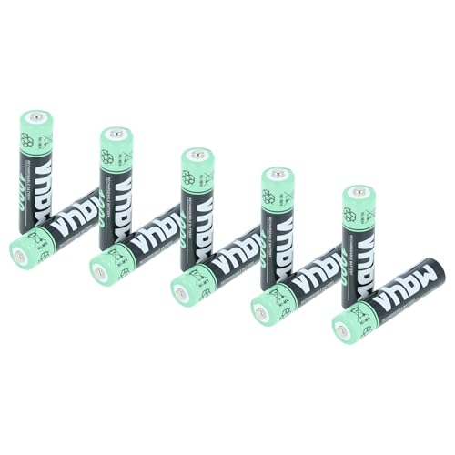vhbw Piles Rechargeables AAA, 10 pcs Compatible avec AEG Solo 10, Prism 15, Solo 15, Eclipse 15 (1000mAh, 1,2V, NiMH)