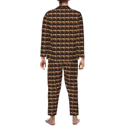 Ensemble pyjama homme manches longues Égypte ancienne contre les nuits fraîches - 6