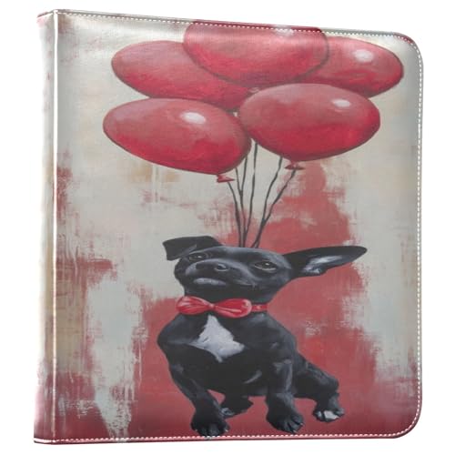 Álbum de Fotos Autoadhesivo DIY Scrapbook Álbum de San Valentín Perro Suave Carpeta de 3 Anillos Libro de Fotos 40 Páginas 8x10 para Memorias miniatura 1