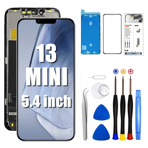 Écran iPhone 13 Mini LCD Full HD tactile avec outils de réparation pour modèles A2628 A2481