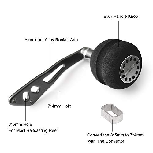 Alça do carretel, Andoer Balancim do carretel de lançamento de isca esquerda direita alça do carrete