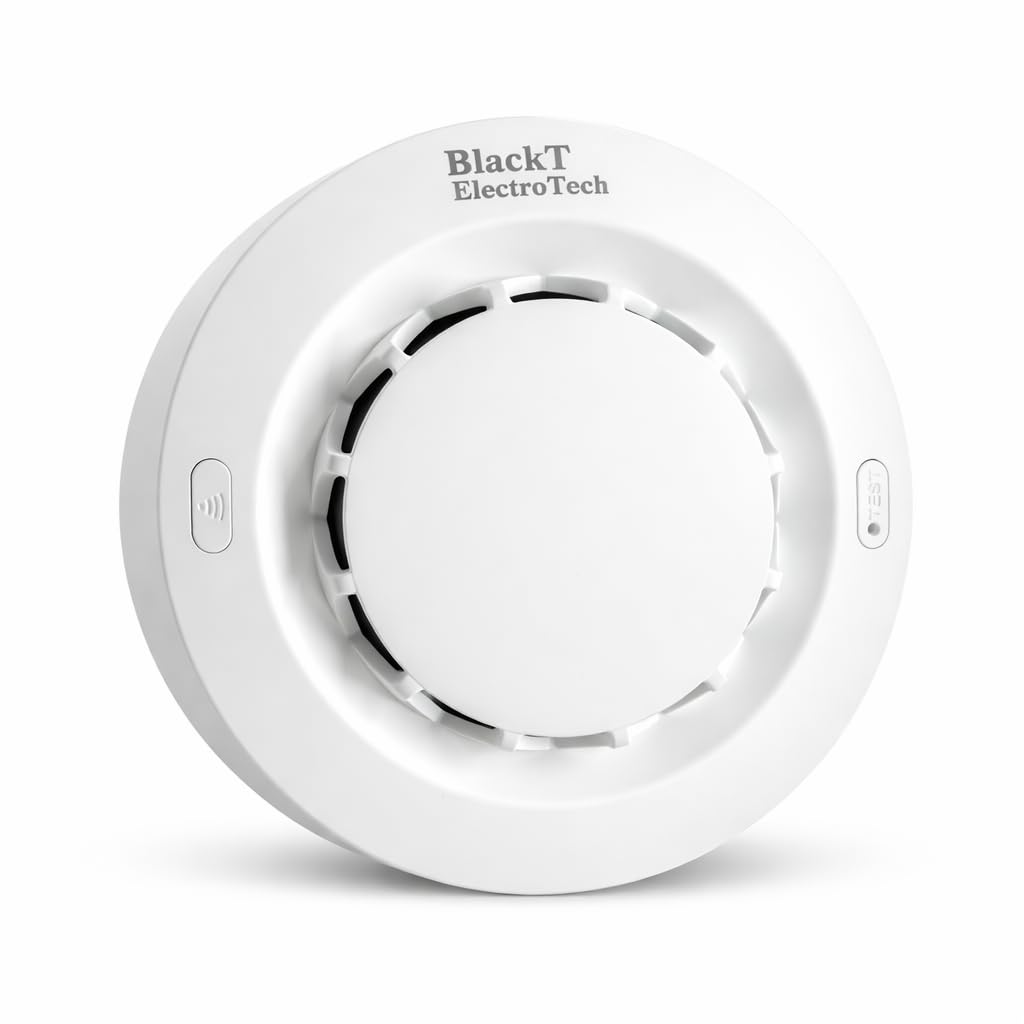 Blackt Electrotech BT35W WiFi Smart Photoelectric Smoke Detector - Ceiling Mounted Fire Alarm with 80dB Siren with Smart Life App Alerts-image-4
